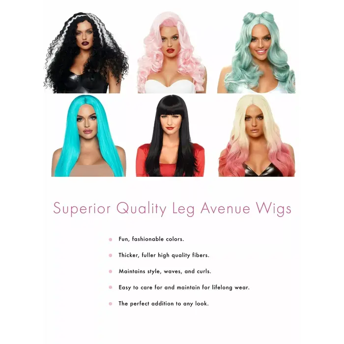 Wig LEG AVENUE Bangin Long Straight — black Photo 3