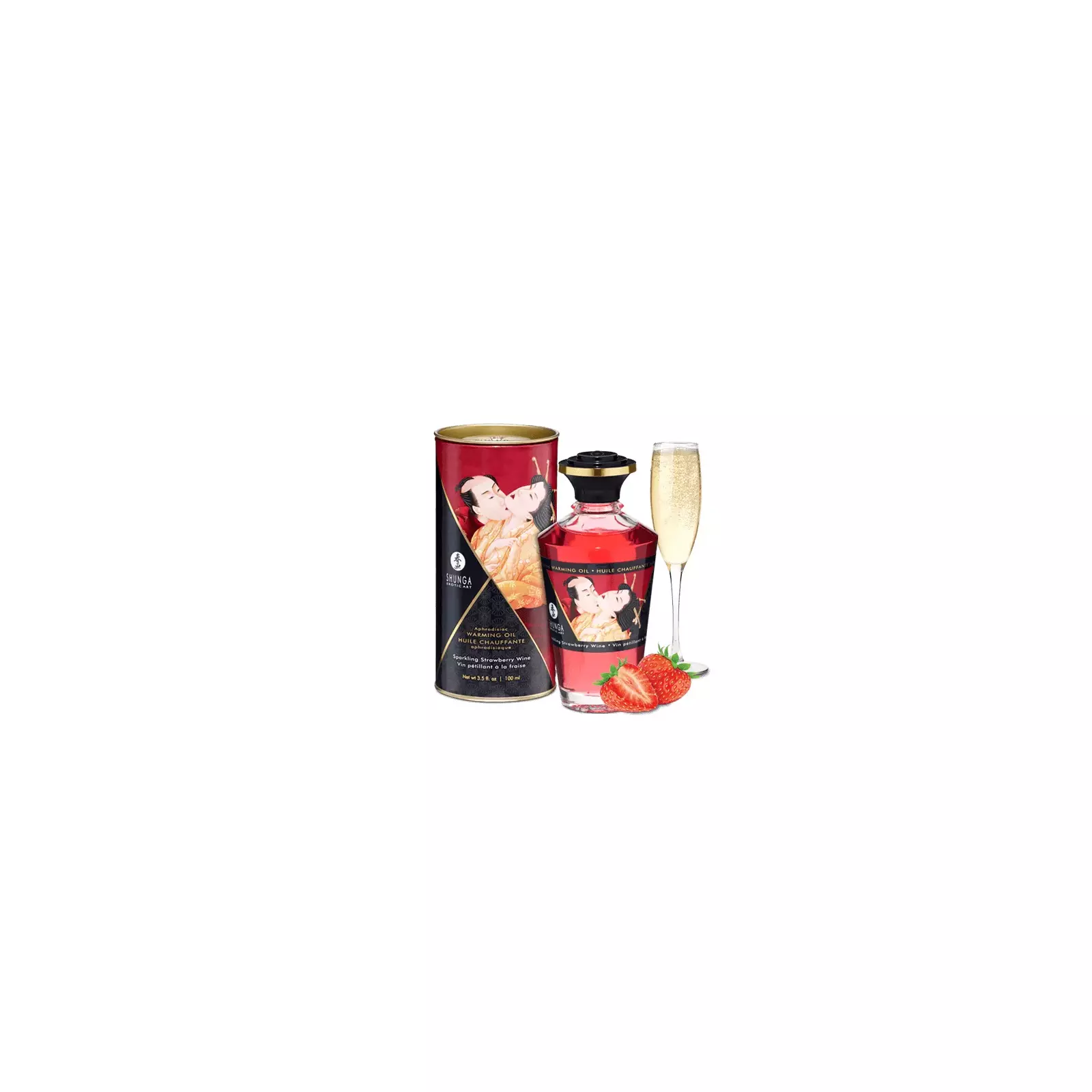 Silicone lubricant SHUNGA Sparkling Strawberry Wine 3100005120 Photo 1