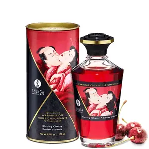 SHUNGA Blazing Cherry Sildošs ķermeņa masāžas lubrikants 100 ml