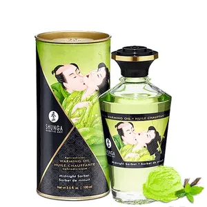 Masāžas svece SHUNGA Mini Caress by Candelight Vanilla 170 ml — masāžas vasks, kas kūst par silto eļļu ādai un intīmai lietošanai