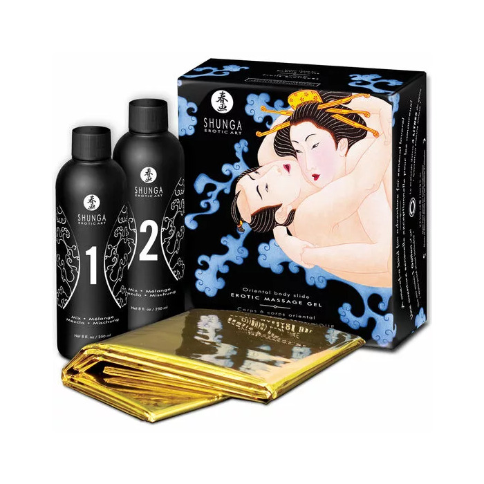 Masāžas eļļas komplekts SHUNGA Secret Geisha Organic Green Tea Photo 1