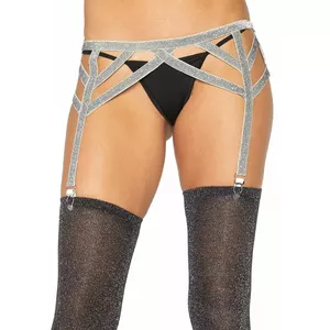 Lingerie komplekts, Leg Avenue 8887_02722, Sudraba, Viena izmēra