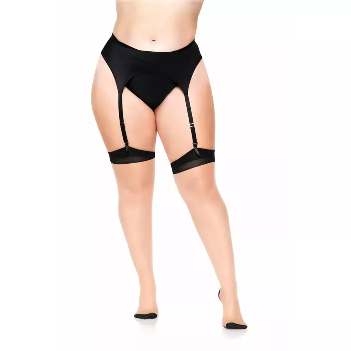 Thigh-high stockings LEG AVENUE Plus Lycra Sheer Queen Photo 4
