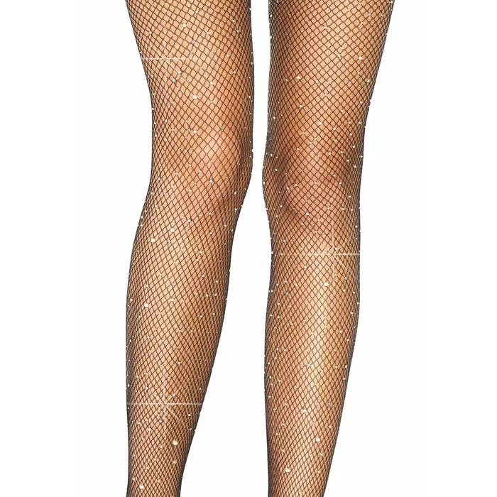 Pantyhose LEG AVENUE Nylon Fishnet White Plus Size Photo 3
