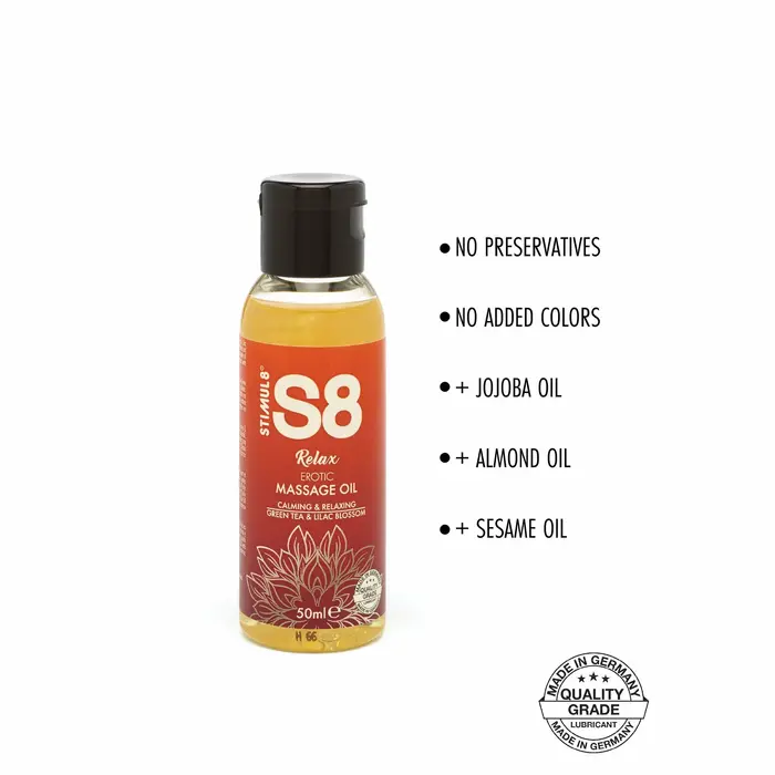 Masāžas eļļa STIMUL8 S8 — 3 x 50 ml Photo 4