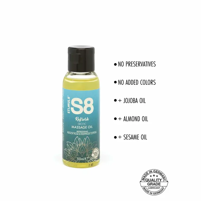 Masāžas eļļa STIMUL8 S8 — 3 x 50 ml Photo 5