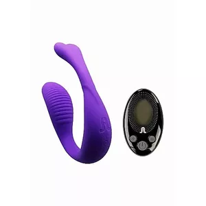 Mini Romeo Hands Free Vibrator with Remote - Purple