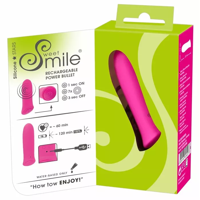 Vibrators sweet smile Rechargeable Power — 7 režīmi Photo 7