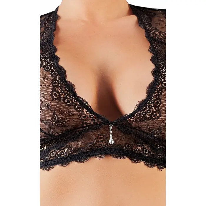 Lingerie set Cottelli Collection Lace Set black XL Photo 4