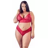 Lingerie set Cottelli Collection Bra and Red Briefs XL Photo 2