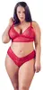 Комплект Cottelli Collection Бра и красные трусики 3XL Photo 7