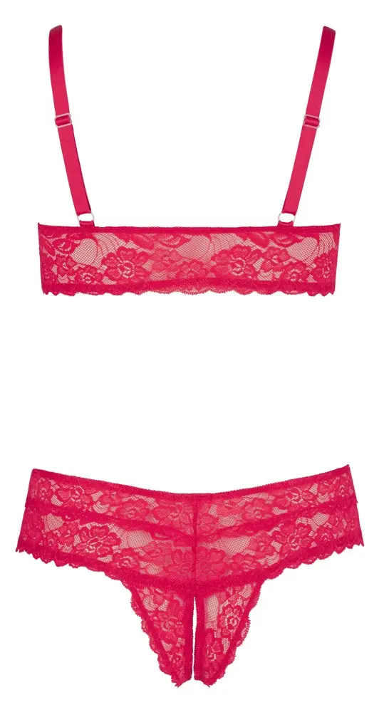 Комплект Cottelli Collection Бра и красные трусики 3XL Photo 12