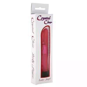 CRYSTAL CLEAR VIBRATOR LADY PINK