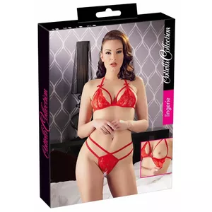 Lace set red S