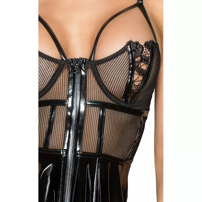 Dress Noir Vinyl Mini Dress L — vinila mini kleita Noir Photo 4