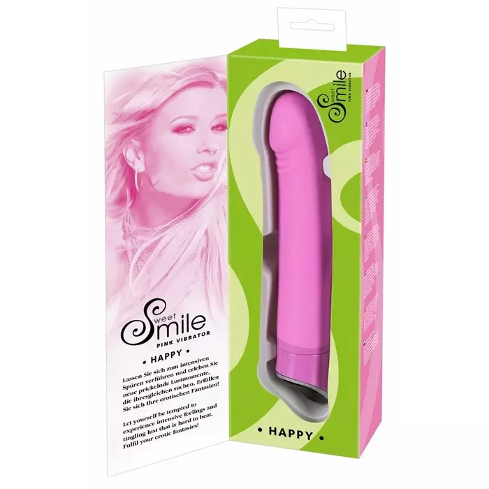 Вибратор sweet smile Smile Happy Pink — 22 см Photo 5