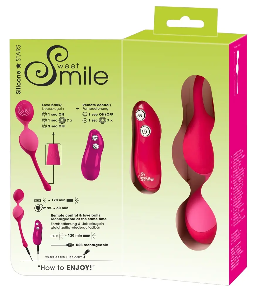 Vibrating ball Sweet Smile Remote Controlled — silicone Photo 17