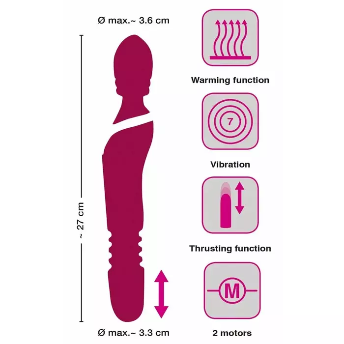 Vibrator javida Warming & Thrusting Vib Photo 8