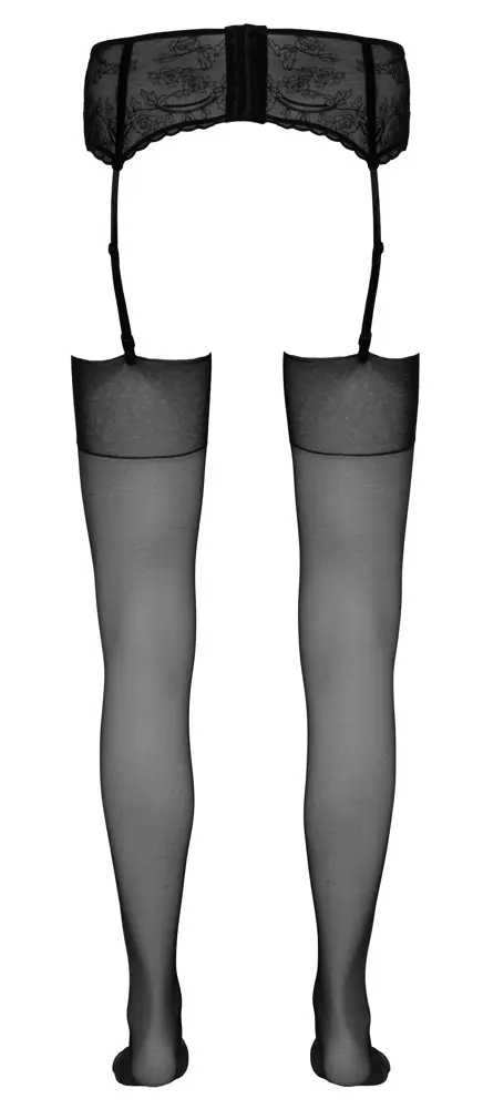 Прозрачные чулки-безпояс Cottelli Collection 20 denier Photo 11