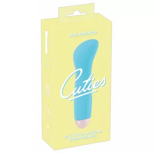 Mini vibrators You2Toys Cuties Mini — silikona, ūdensizturīgs, 7 vibrācijas režīmi, USB uzlāde, 12,9 cm, Ø 2,3–3,5 cm, zils