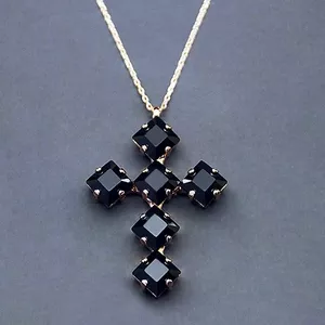 "Uni (Jet)" pendant with Crystals From Swarovski™