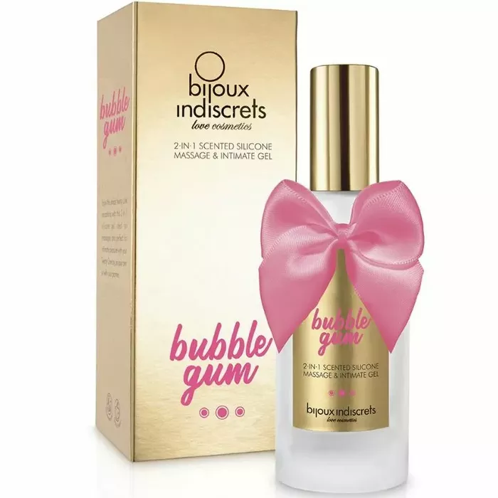 Masāžas eļļa želeja BIJOUX BUBBLE GUM 100 ml Photo 2