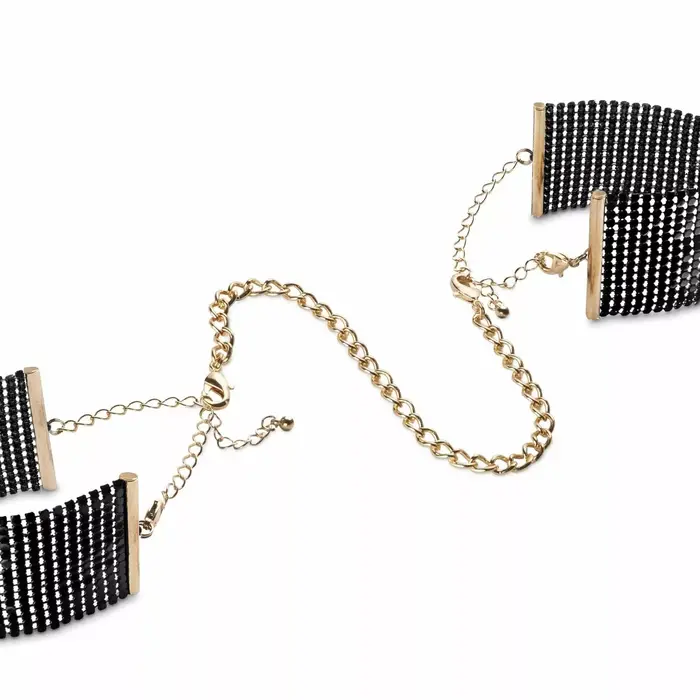 Handcuffs BIJOUX MÉTALLIQUE — black metal mesh Photo 2