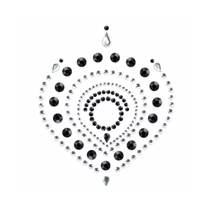 BIJOUX Flamboyant Black & Silver intīmā rotaslieta Photo 2