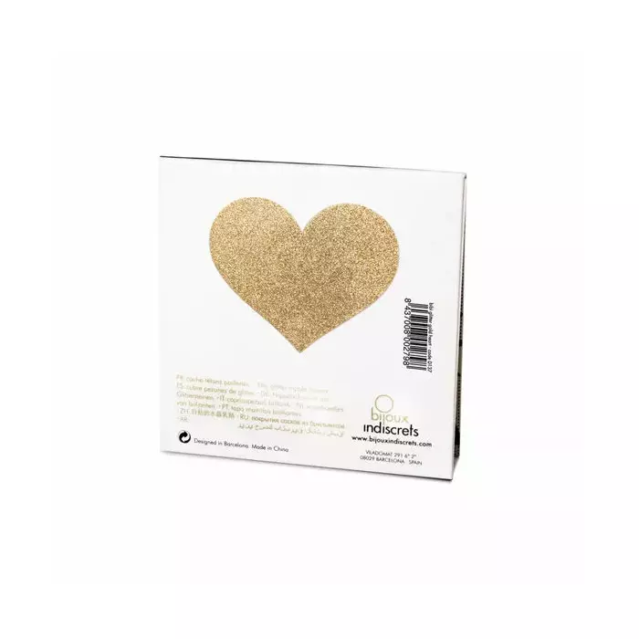 Nipple covers BIJOUX Golden Heart — gold pasties Photo 3