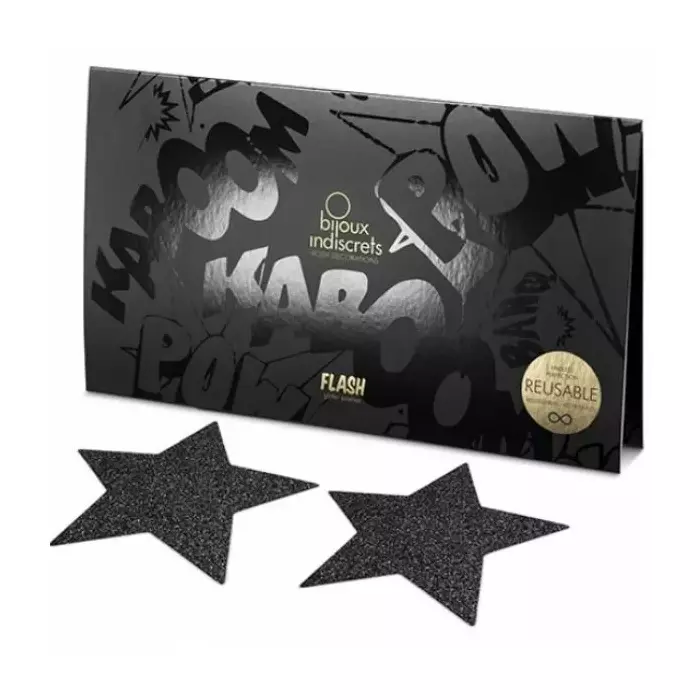 Dekoratīvas uzlīmes BIJOUX FLASH Black Star Photo 3