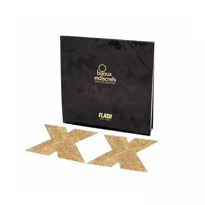 Nipple covers BIJOUX Indiscrets Flash Cross Gold Photo 2