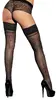 Чулки Cottelli Collection Hold-up Stockings Black Photo 6