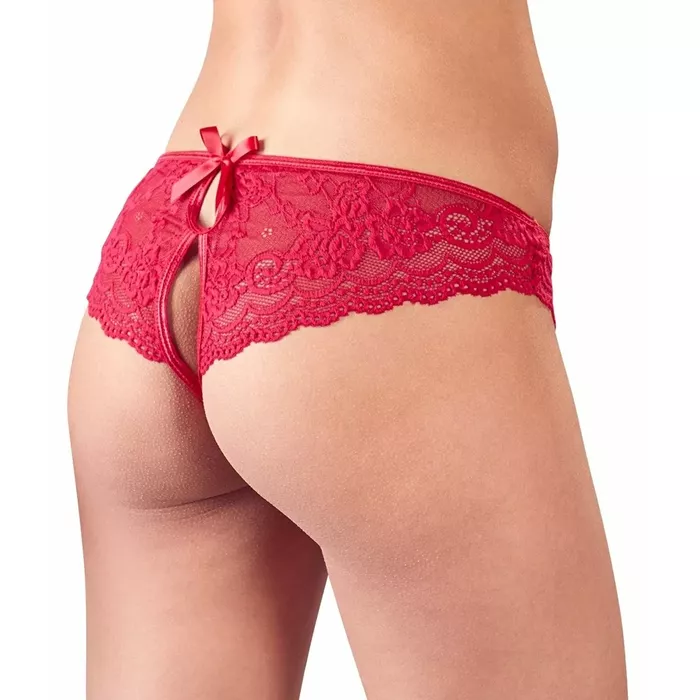 Cottelli Collection кружевные трусики с открытой шаговой частью M Photo 4