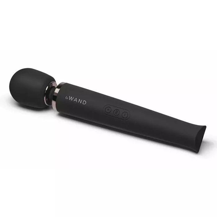 Rokas masāžieris le wand Black — kompakts nūjiņa 34 cm Photo 2
