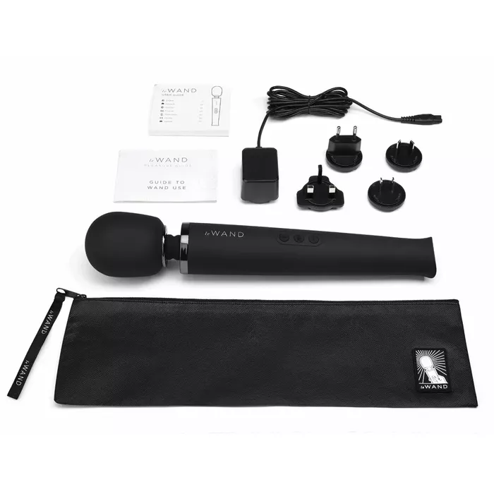 Rokas masāžieris le wand Black — kompakts nūjiņa 34 cm Photo 6