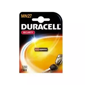 Alkaline battery Duracell MN27 (27A, 12V) single-use battery for remotes and small devices