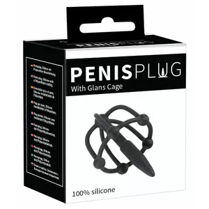 Penis Plug with Glans Cage