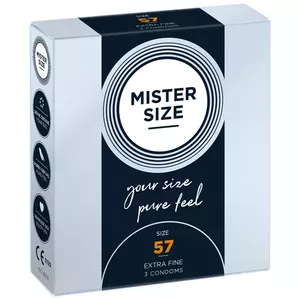 Vīriešu prezervatīvs MISTER SIZE 57, 57 mm, 185 mm