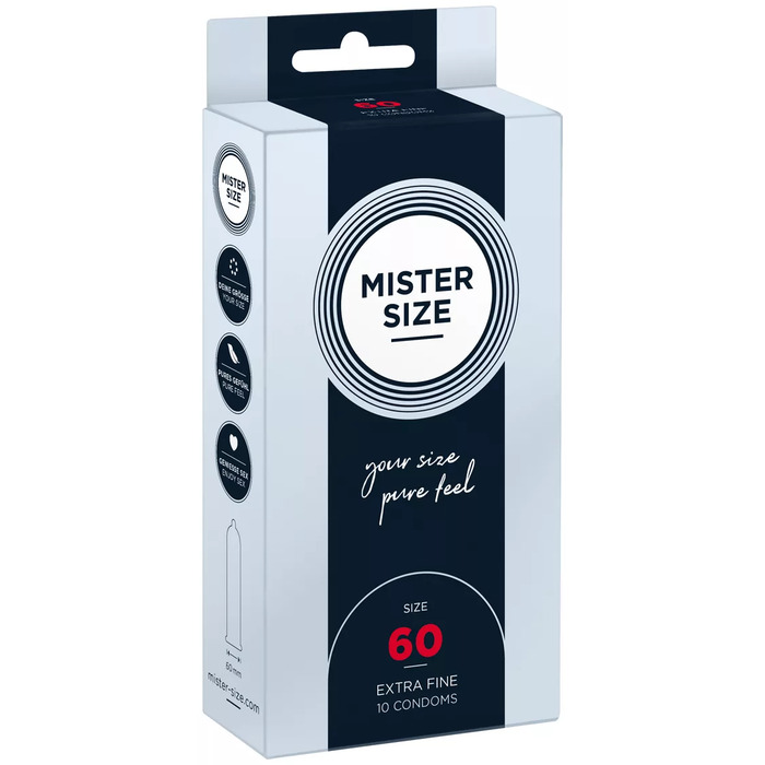 Vīriešu prezervatīvs MISTER SIZE 60, MR6010 Photo 1