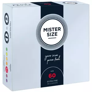 Vīriešu prezervatīvs MISTER SIZE 60, 60 mm, 200 mm, 36 gab.