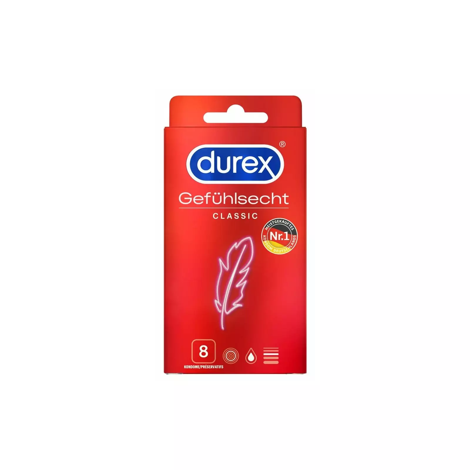 Durex Gefühlsecht Classic Condoms 8pcs Photo 1
