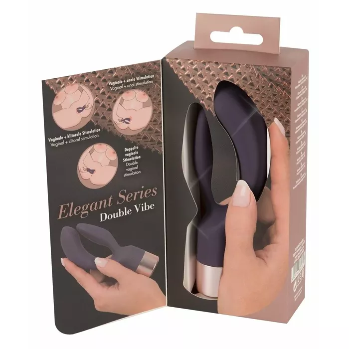 You2Toys Elegant Vibrator Double Vibe — silicone rabbit 15.2 cm Photo 9