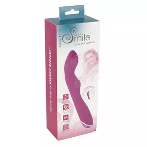 Vibrators Sweet Smile A&G-Spot — silikona G-spot stimulators, ūdensizturīgs, uzlādējams, garums 23,5 cm, Ø 3,6 cm