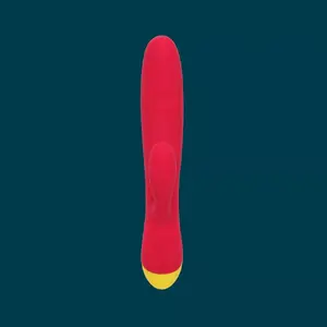 ROMP Jazz trusīša tipa vibrators, uzlādējams divkāršās stimulācijas masieris, ogu krāsā