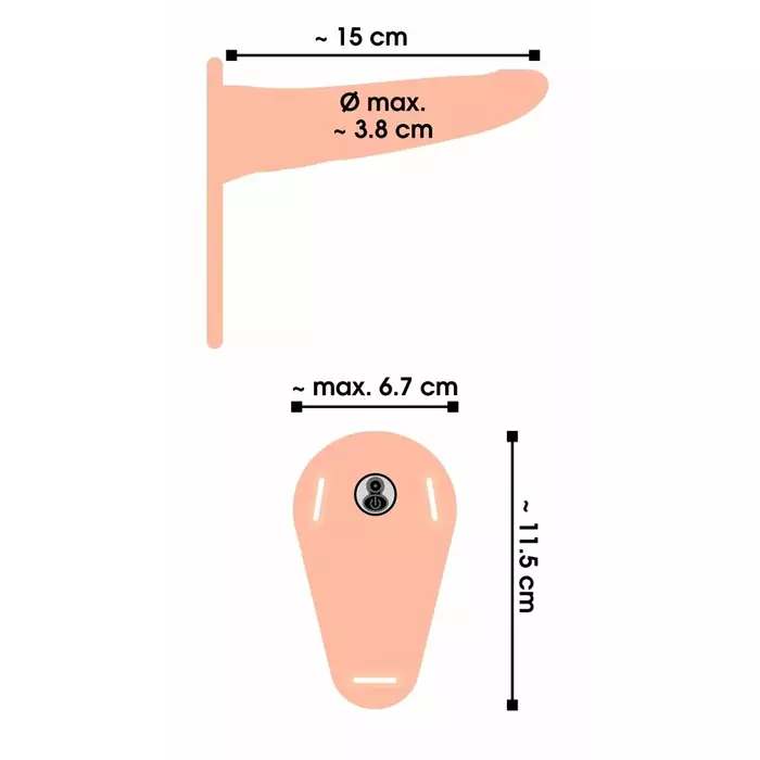 Strap-on vibrator You2Toys Vibrating Strap-On Photo 9