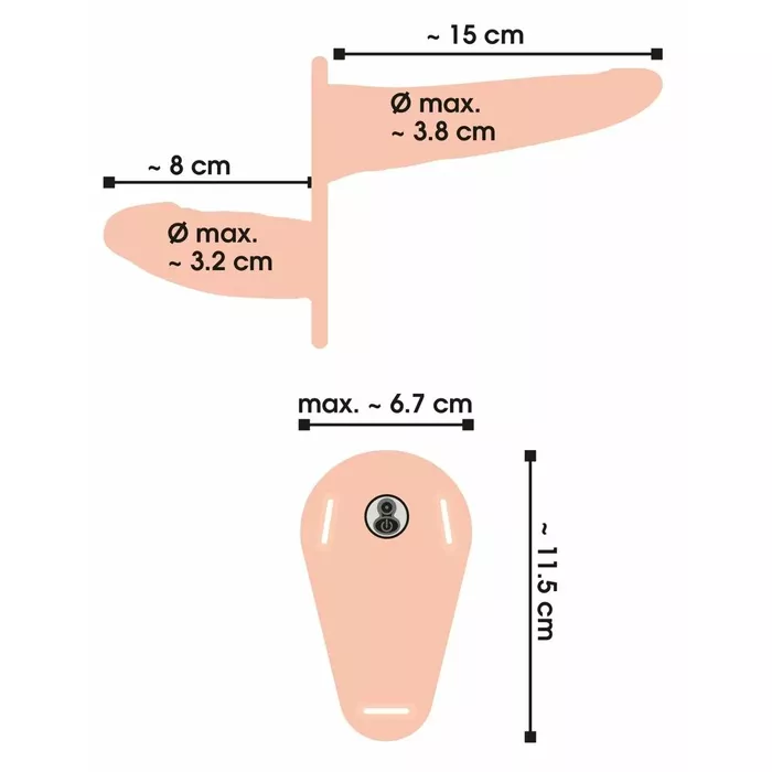 Strap-on double vibrating You2Toys — silicone dual vibrators Photo 10