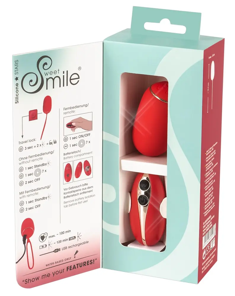 Vibrating silicone love ball Sweet Smile RC Love Ball Photo 14