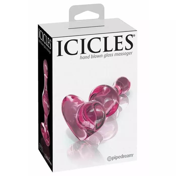 Стеклянный фаллоимитатор icicles No. 75 Pink Photo 4