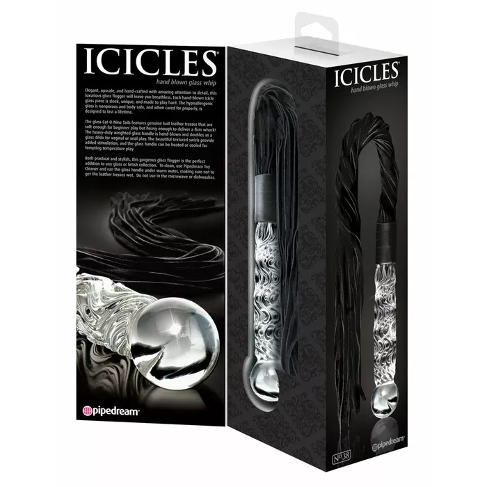 Стеклянный фаллоимитатор icicles No. 38 — icicles Photo 4