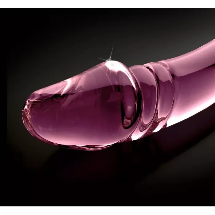 Glass dildo icicles No. 57 Pink — 12 cm, Ø 3.5 cm Photo 3